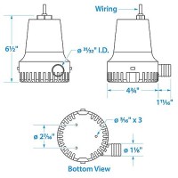 Seachoice 12V Bilge Pump - 50-19301 - 50-19301 Superseded By: 50-19303F1