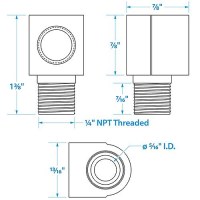 Seachoice Brass Tank Vent Elbow - 50-20831 - 50-20831F1