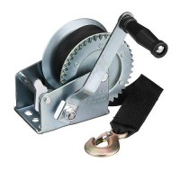 Seachoice 52191 1,200 Lb. Manual Trailer Winch, 1-Speed, 25-Ft. Strap W/Snap Hook - 50-52191 - 50-52191F1