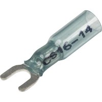 Seachoice 64036 3-To-1 Heat Shrink Spade Terminal - 16-14 Ga., #6 Stud, 25/Bag - 64036 - 50-64036F1