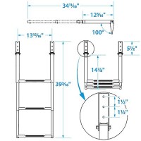 Seachoice Telescoping Ladder Only For Universal Swim Platform With Top Mount Ladder - 71301 - 50-71301F1