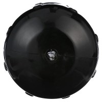 Seachoice 79141 Center Hole Ribbed Fender, Black, 6