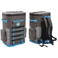 Yachter'S Choice 50050 Soft Cooler 48 Can Capacity / Back Pack, Grey/Blue - 505-50050 - 505-50050F1