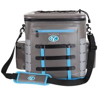 Yachter'S Choice 50052 Soft Cooler 35 Can Capacity / Shoulder Strap, Grey/Blue - 505-50051 - 505-50051F1