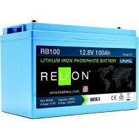 Relion Rb100Lt Lifepo4 Lithium Iron Phosphate 12V Battery, Group 31 - Rb100-Lt - 569-Rb100Ltf1