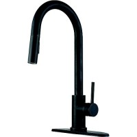 Dura Faucet Dfnmk540Mb Streamline Pull-Down Touch On/Off Kitchen Faucet, Matte Black - Df-Nmk540-Mb - 621-Dfnmk540Mbf1
