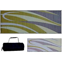 Ming'S Mark Reversible Mat, Graphic Brown/Gold, 8' X 20' - Gc7-Brn/Gold - 672-Gc7Brngoldf1