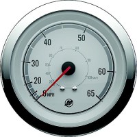 Quicksilver 8M6020076 Speedometer (65Mph), White/Chrome - 8M6020076 - 710-79-8M6020076F1